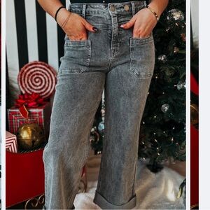 Blakeley Grey Clover Pocket Jeans